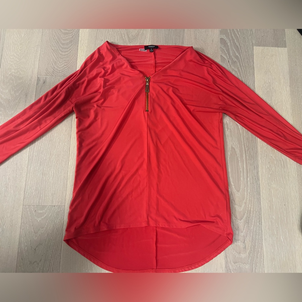 Premise Studio Vibrant Red Top